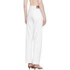 TOTEME White Twisted Seam Full Length Jeans