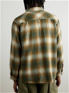Remi Relief - Jazz Nep Checked Cotton-Blend Flannel Shirt - Green