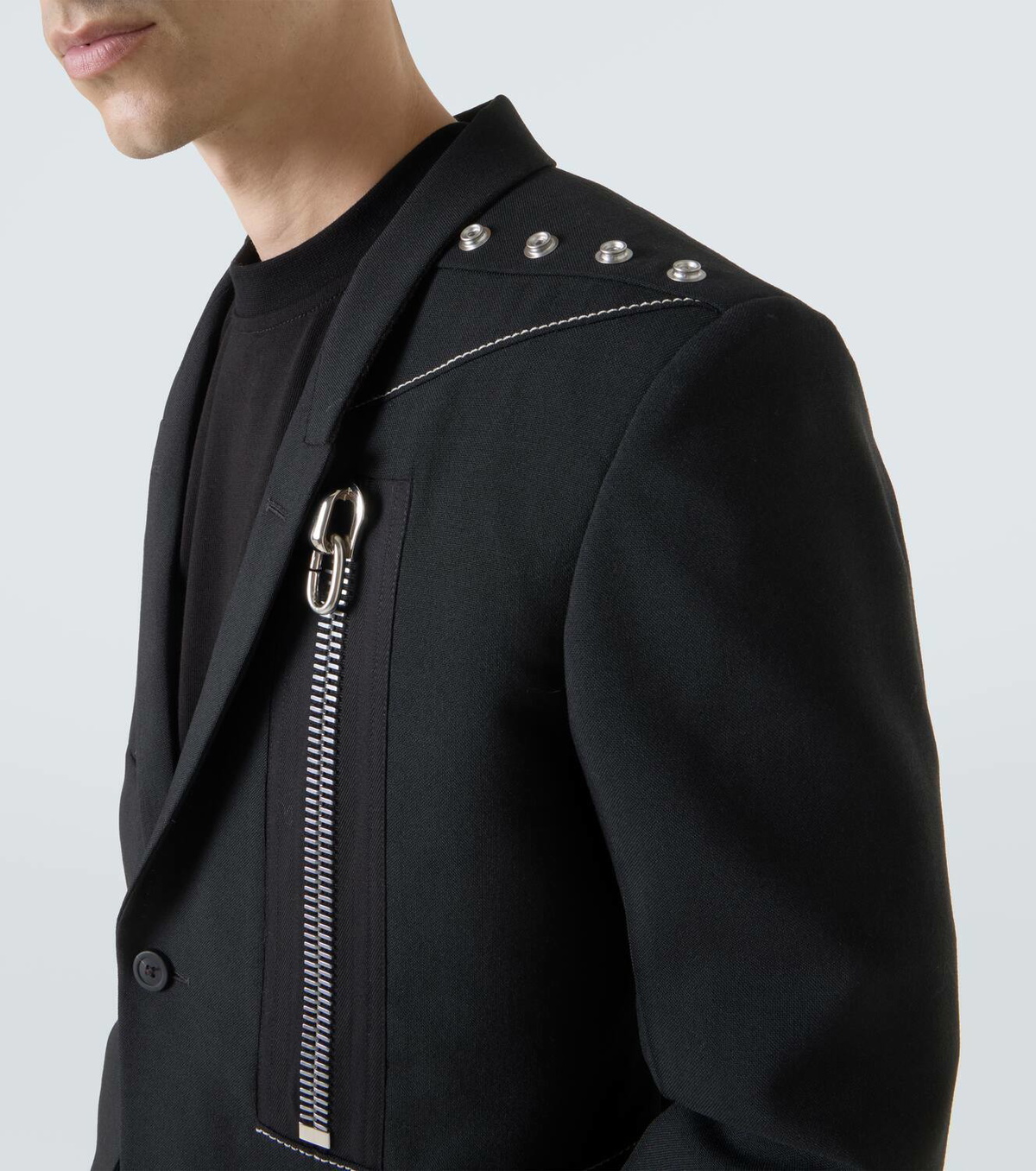 Rick Owens Alice studded virgin wool blazer Rick Owens