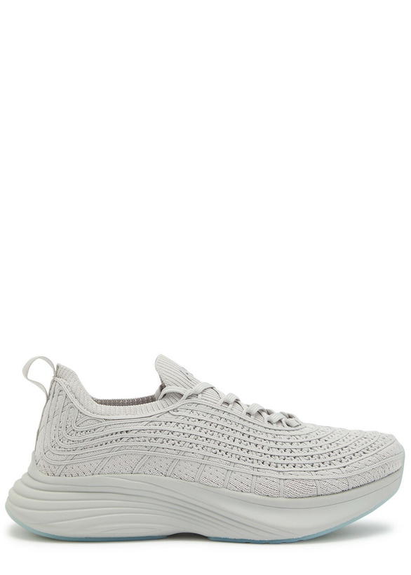 Photo: Athletic Propulsion Labs Techloom Zipline Embroidered Knit Sneakers Grey