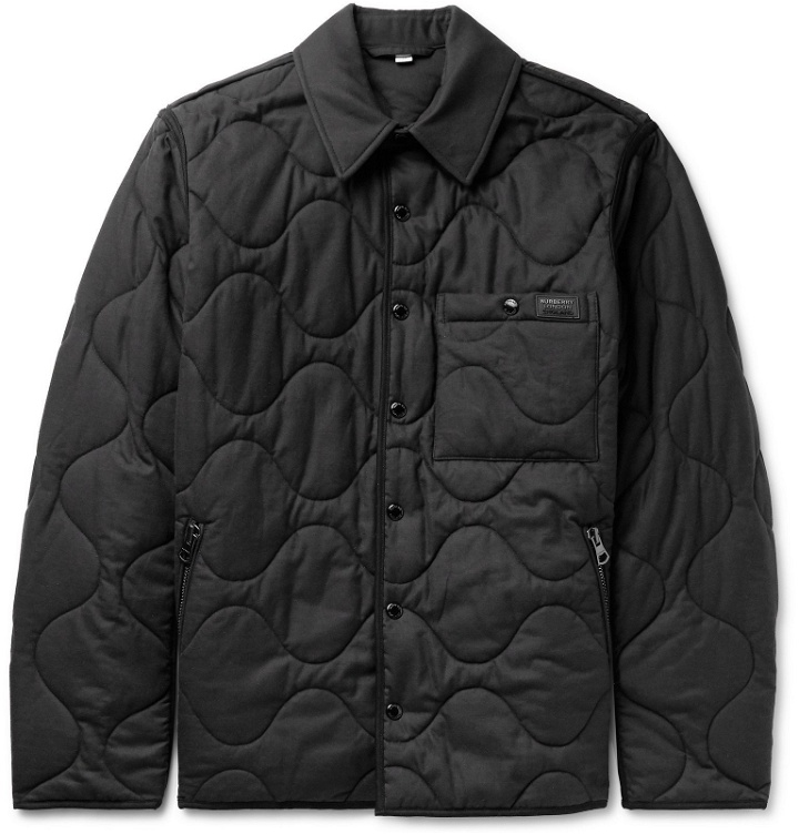 Photo: Burberry - Quilted Cotton and Cashmere-Blend and Ripstop Jacket - Black