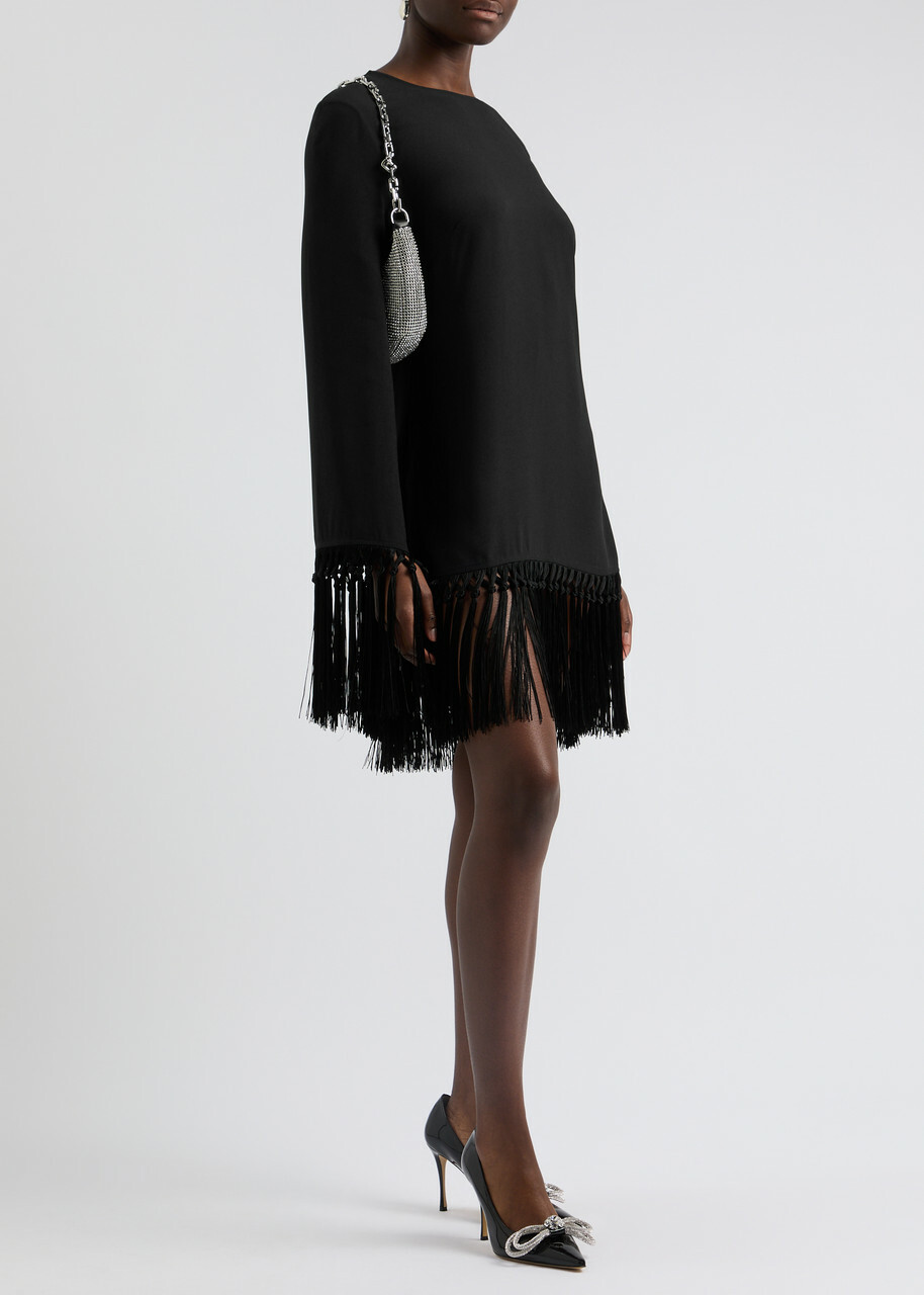 ワンピースその他 Taller Marmo Black dress in crepe cady with scarf Taller Marmo Black dress in crêpe cady with scarf | TheDoubleF