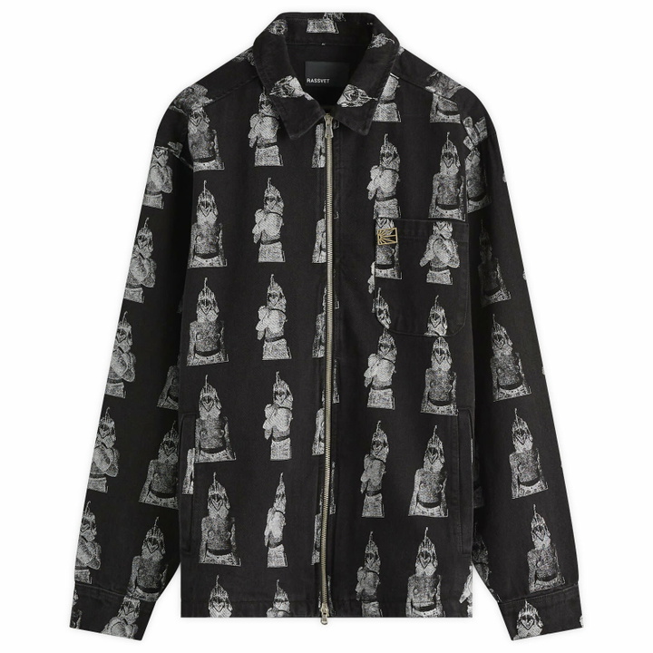 Photo: RASSVET Men's Undefeated Denim Overshirt in Black