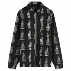 RASSVET Men's Undefeated Denim Overshirt in Black