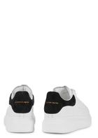 Alexander McQueen Oversized White Leather Sneakers, Sneakers, Leather White And Black