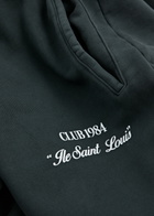 Club 1984 Signature Printed Cotton Sweatpants Grey