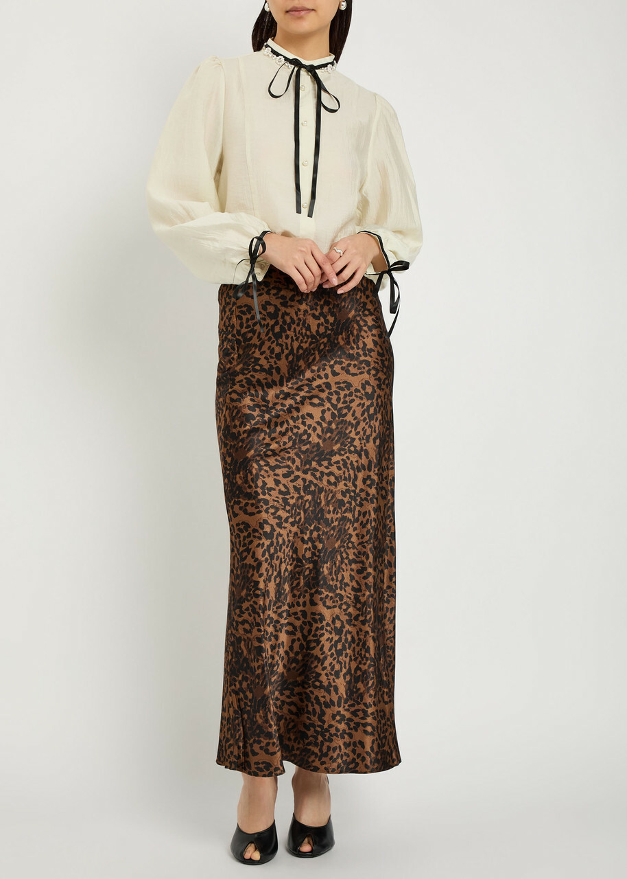 Sister Jane Encore Embellished Woven Blouse Ivory