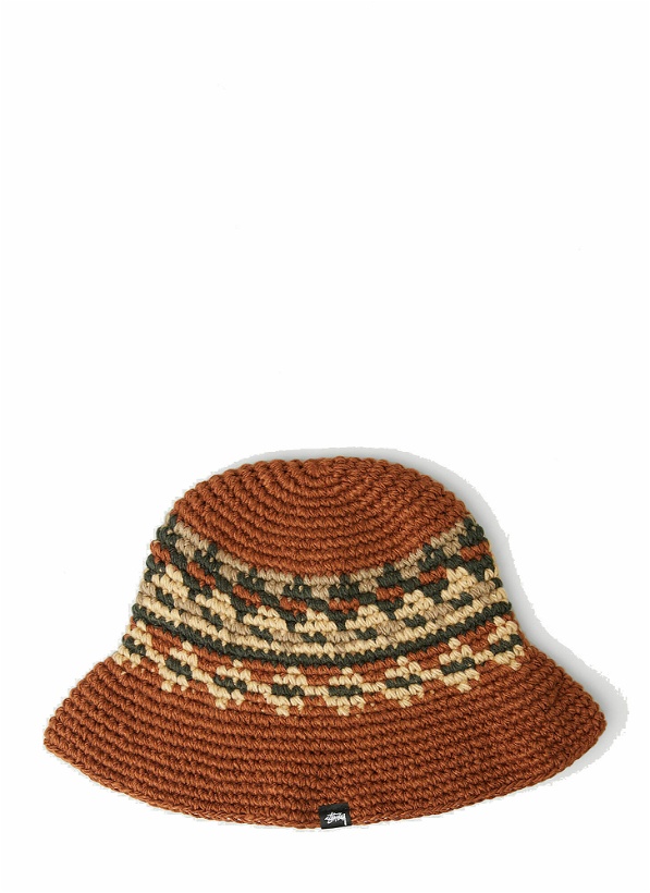 Photo: Fairisle Bucket Hat in Brown