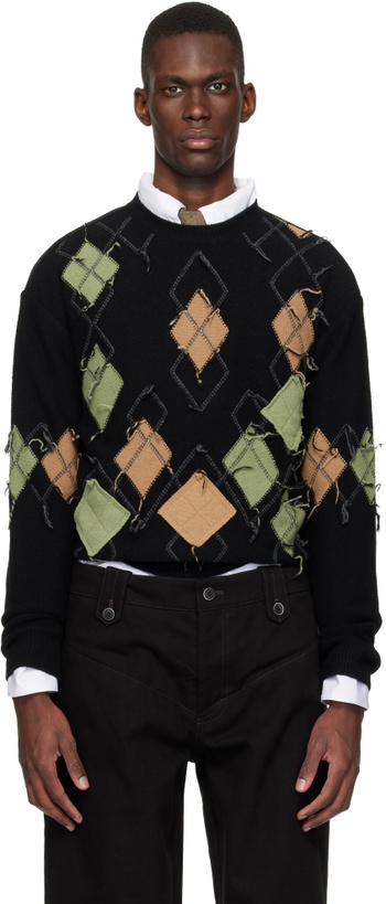 Photo: Andersson Bell Black Tom Argyle Crew-Neck Sweater