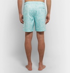Onia - Charles Mid-Length Printed Swim Shorts - Men - Light blue