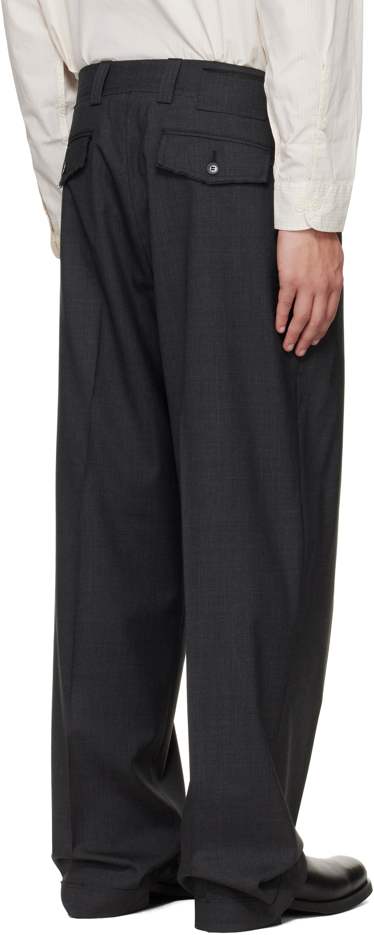 mfpen Gray Patch Trousers