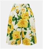 Dolce&Gabbana Floral cotton Bermuda shorts