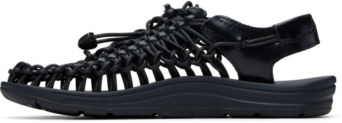 KEEN Black UNEEK Leather Sandals