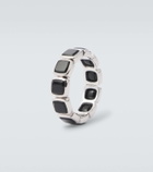 Tom Wood Cushion sterling silver ring with onyx