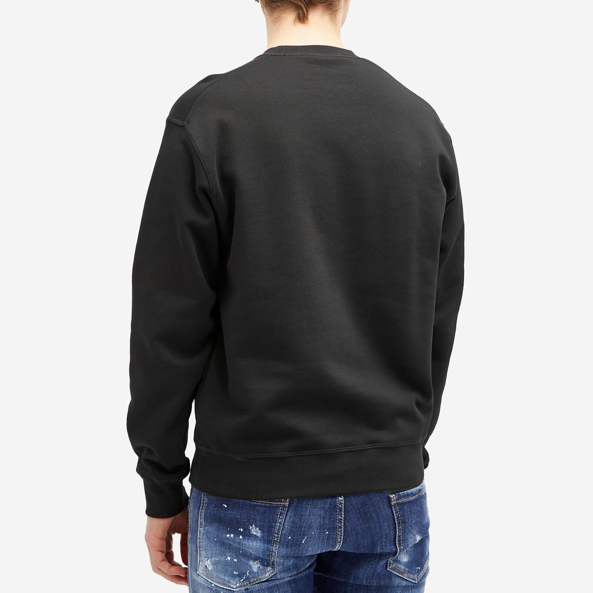 Dsquared2 Men's Cool Fit Crew Sweat in Black/White Print