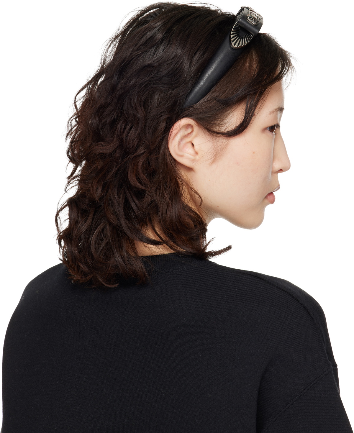 Toga Pulla Black Metal Ribbon Headband