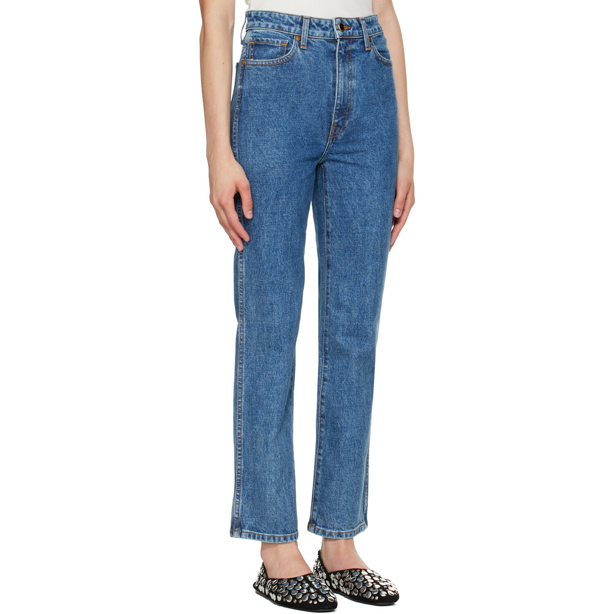 KHAITE Blue Abigail Jeans