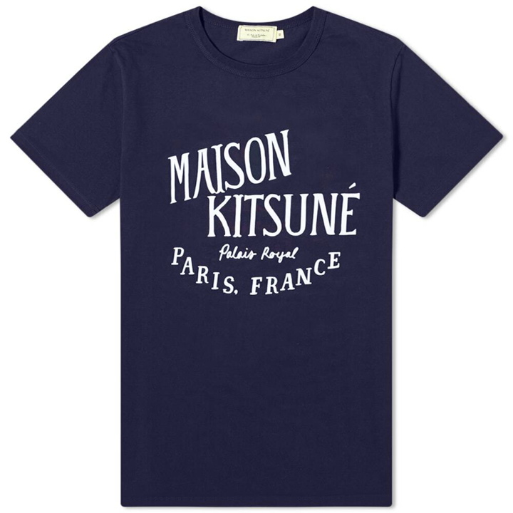 Photo: Maison Kitsuné Men's Palais Royal T-Shirt in Navy