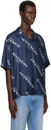 Givenchy Navy Bowling Shirt