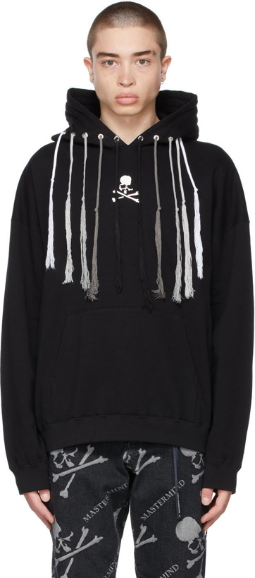 Photo: mastermind WORLD Black Boxy Multi String Hoodie