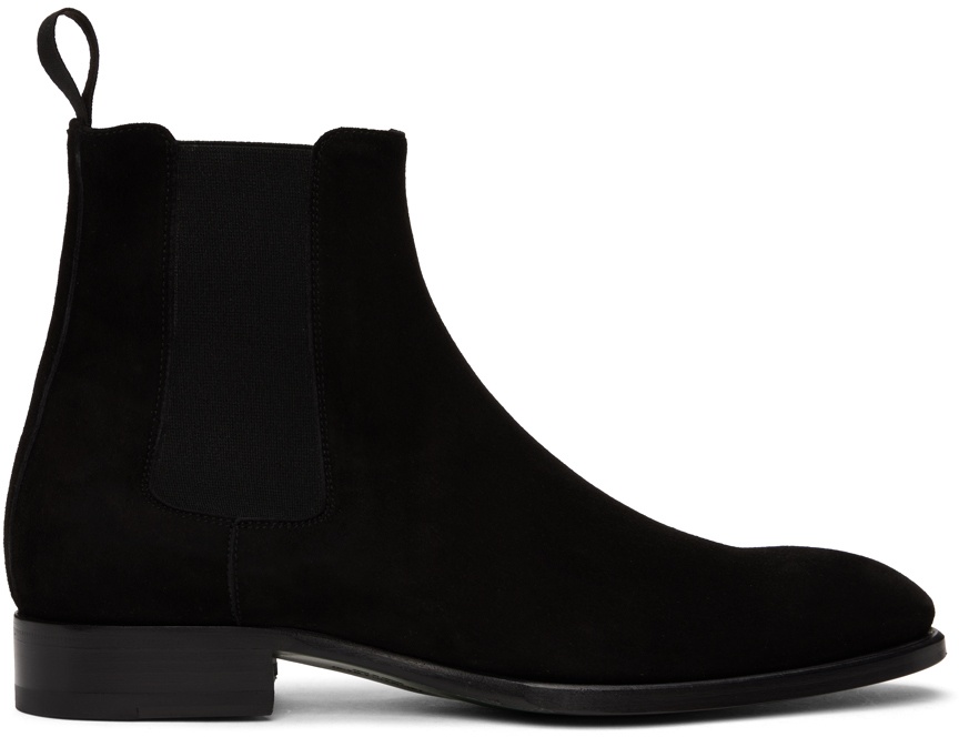 Photo: Brioni Black Leather Chelsea Boots
