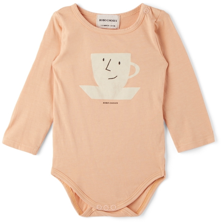Photo: Bobo Choses Baby Pink Cup Of Tea Bodysuit