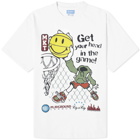 MARKET Men's Smiley Head In The Game T-Shirt in White