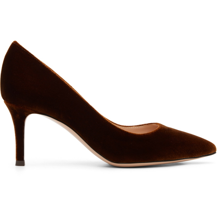 Photo: Gianvito Rossi Brown Gianvito 70 Heels