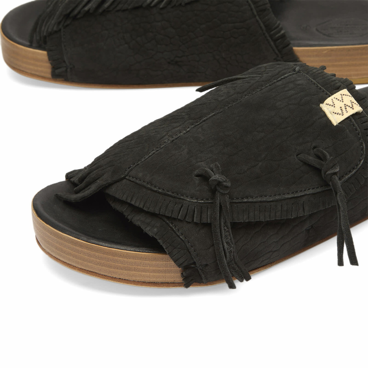 Visvim Men's Christo Shaman Folk Sandal in Black