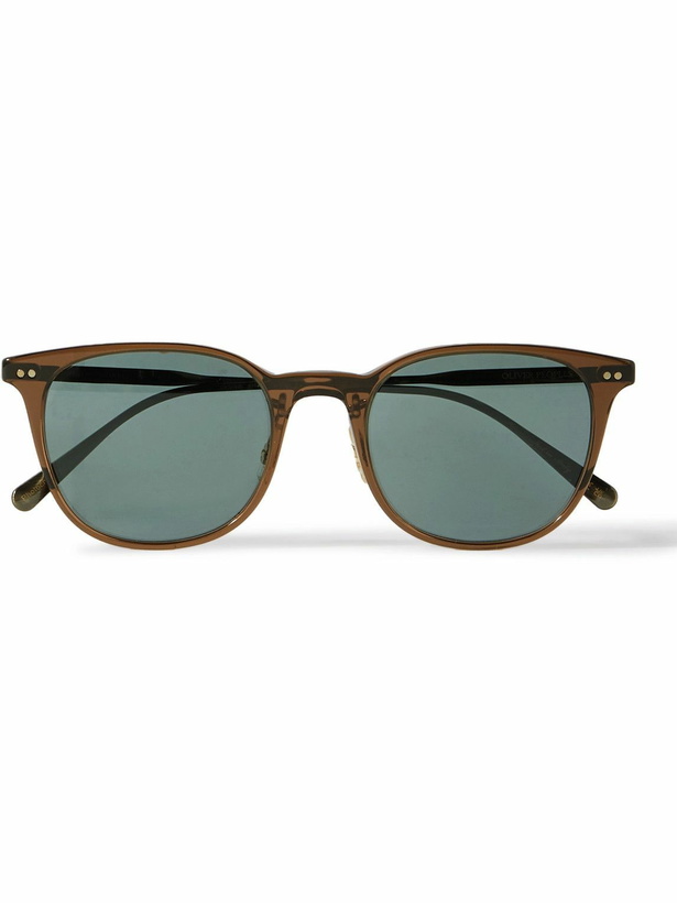 Photo: Brunello Cucinelli - Gerardo D-Frame Acetate and Gold-Tone Sunglasses