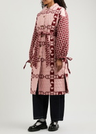 Damson Madder Dahlia Printed Quilted Cotton Coat Pink