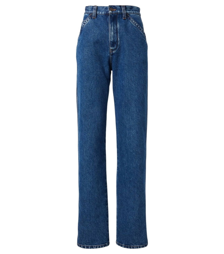 Photo: Loro Piana Etienne high-rise straight jeans