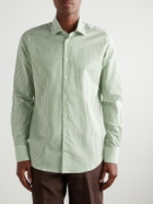 Richard James - Slim-Fit Striped Linen Shirt - Green