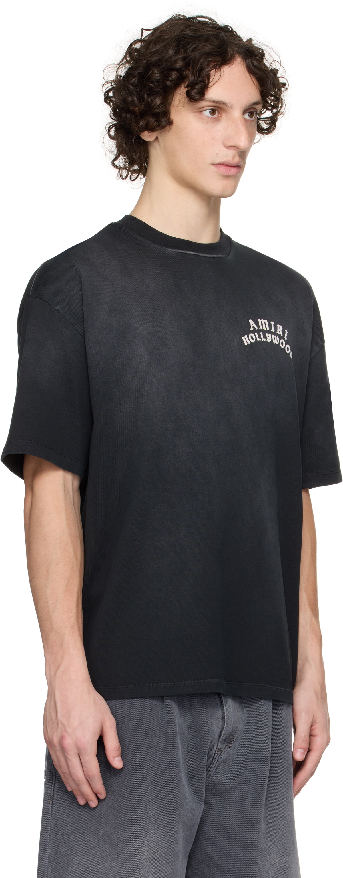 AMIRI Black 'AMIRI Hollywood' Oversized T-shirt Amiri