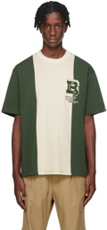 BAPE Green Badges Color Blocking T-Shirt