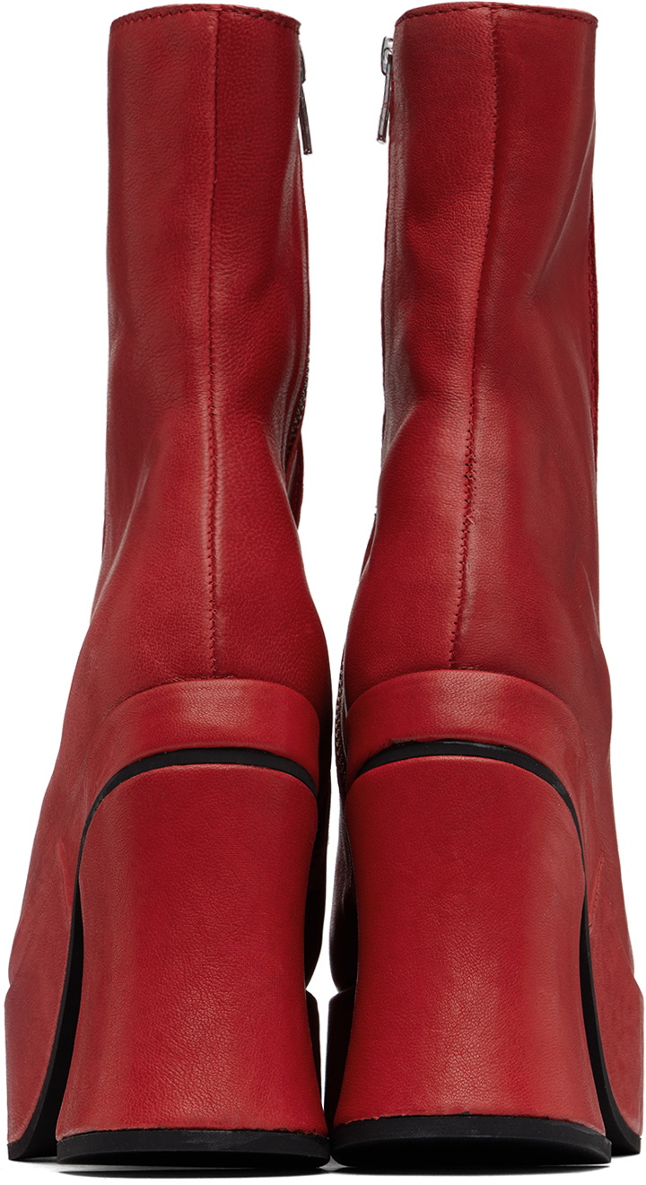 【関税込み】Eckhaus Latta レッド Climax ブーツ Eckhaus Latta Red Climax Boots Eckhaus Latta