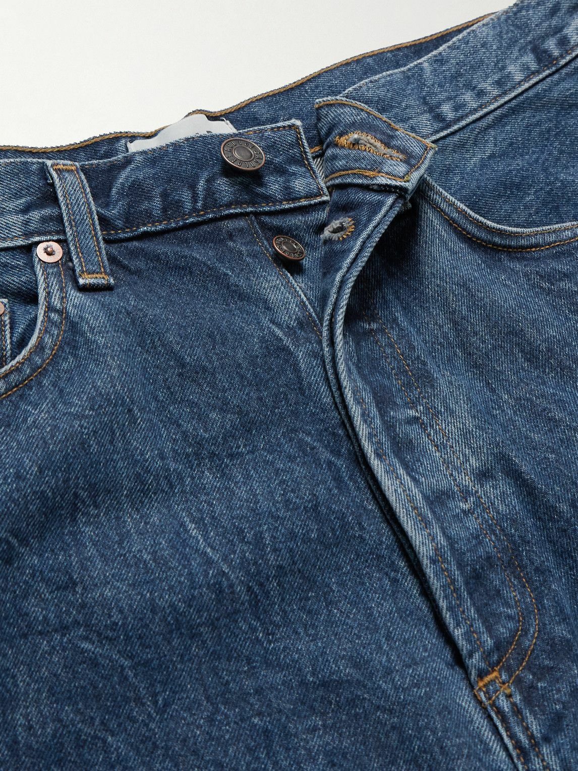 AGOLDE - Beesley Straight-Leg Denim Shorts - Blue