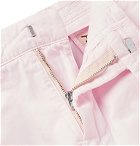 Aspesi - Slim-Fit Washed Cotton-Twill Shorts - Men - Pink