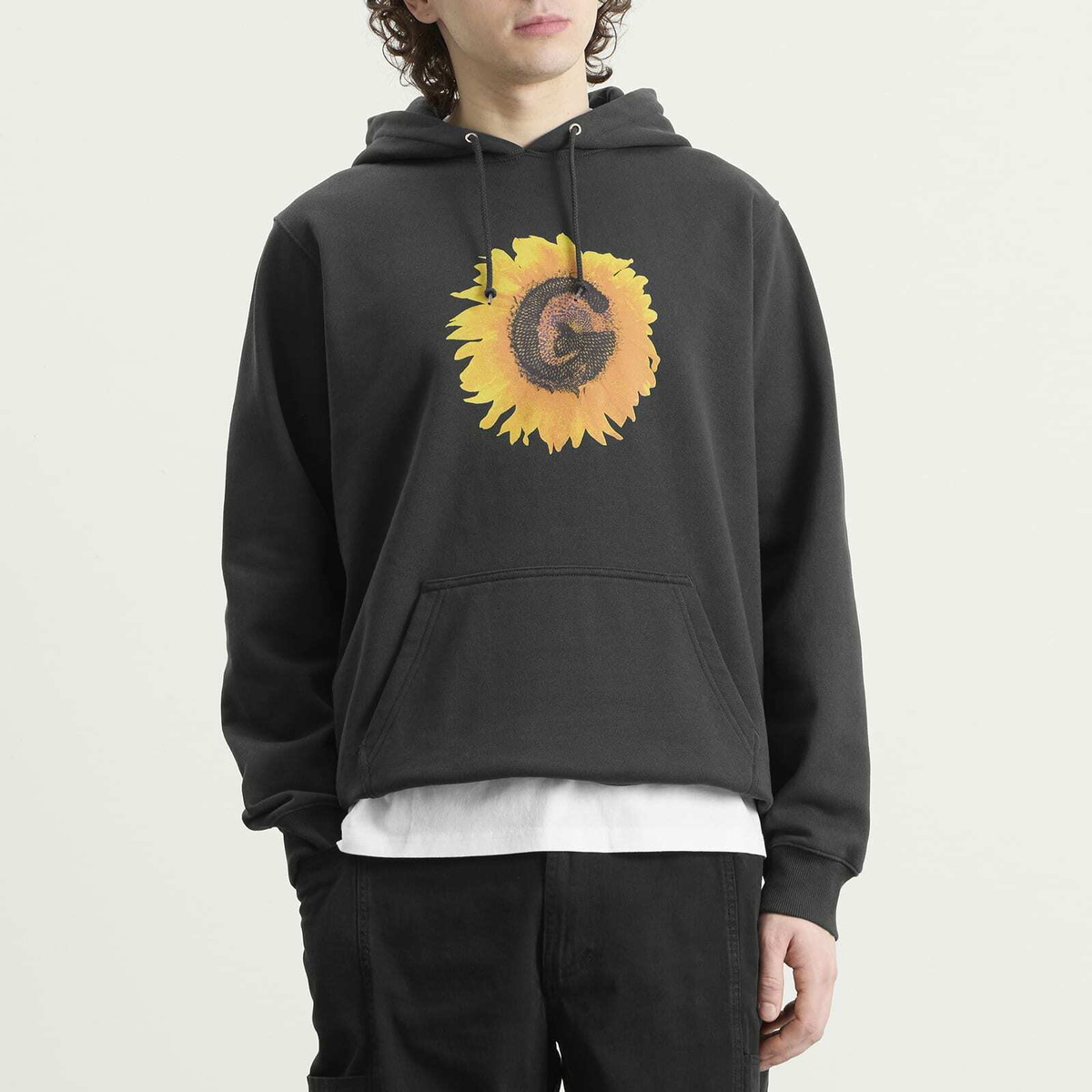 Gramicci Men's G-Flower Hoodie in Vintage Black
