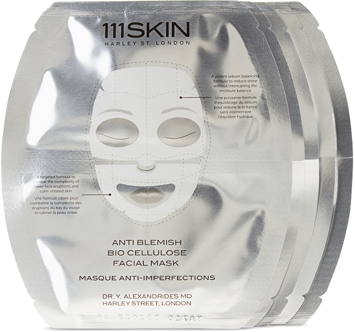 Photo: 111 Skin Five-Pack Anti Blemish Bio Cellulose Face Masks, 25 mL