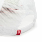 Team Ikuzawa Men's Mesh Trucker Cap in White/Red 