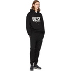 Diesel Black S-Division-Logo Hoodie