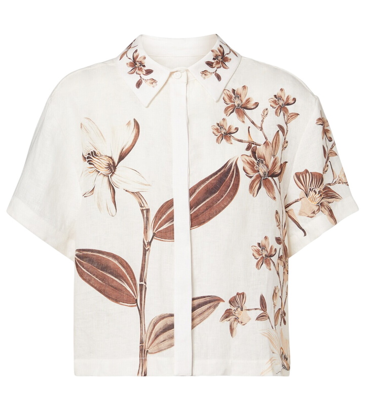 Photo: Agua by Agua Bendita Virtuosa floral linen shirt