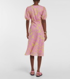 Velvet - Charlotte floral cotton midi dress