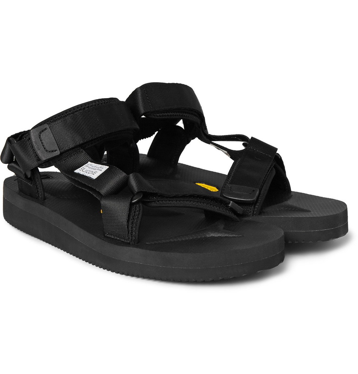 Photo: Suicoke - Double-Strap Woven Sandals - Black