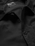 Enfants Riches Déprimés - Appliquéd Distressed Cotton-Twill Blouson Jacket - Gray
