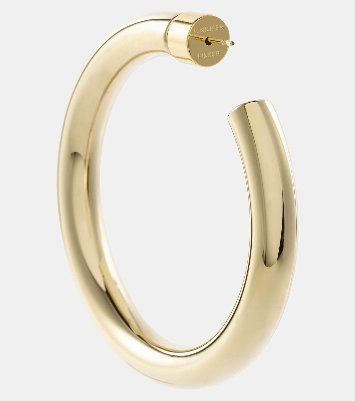 【Jennifer Fisher】 Samiraベビー 10kt gold-platedフープイヤ Samira Baby 10kt gold-plated hoop earrings in gold