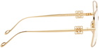 LOEWE Gold Square Glasses