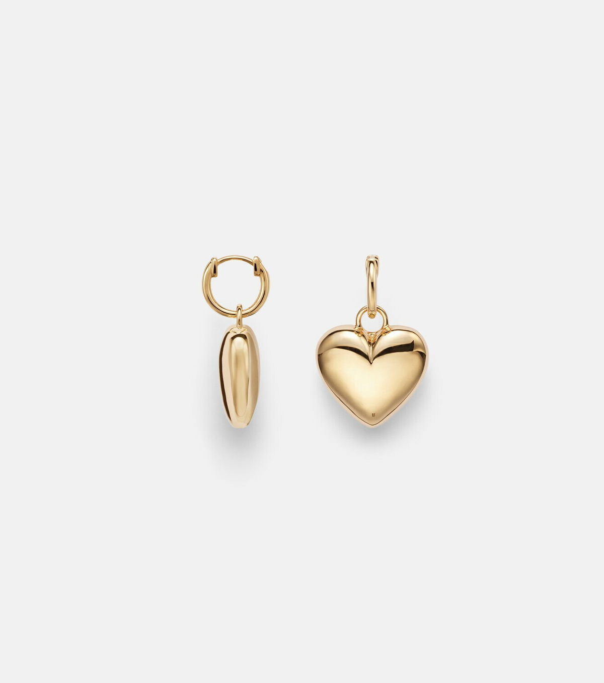 Roxanne First Puffy Heart 14kt gold (585/1000) drop earrings