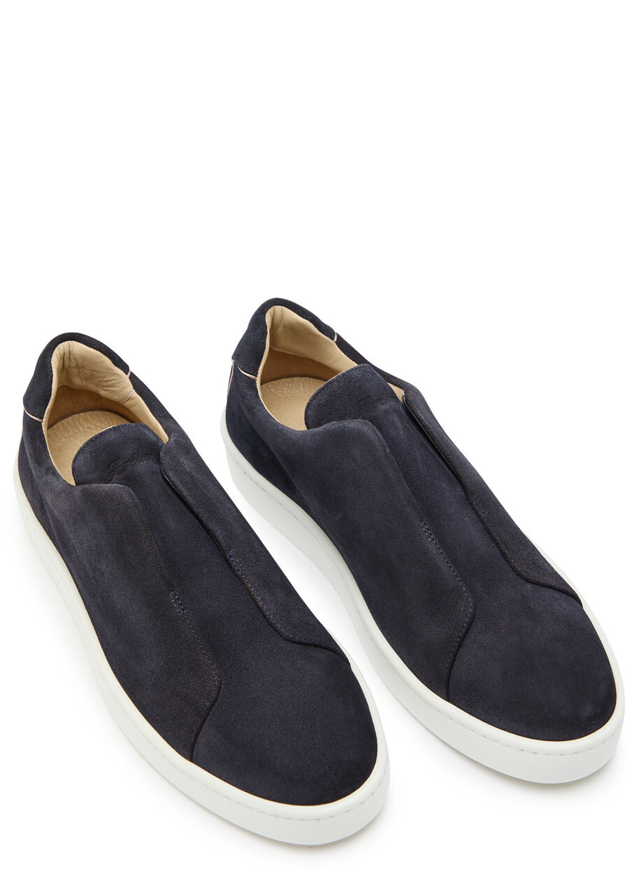 Aurélien Aur3 Suede Sneakers Navy